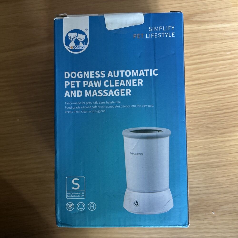 Dogness Automatic Pet Paw Cleaner and Massager Light Blue